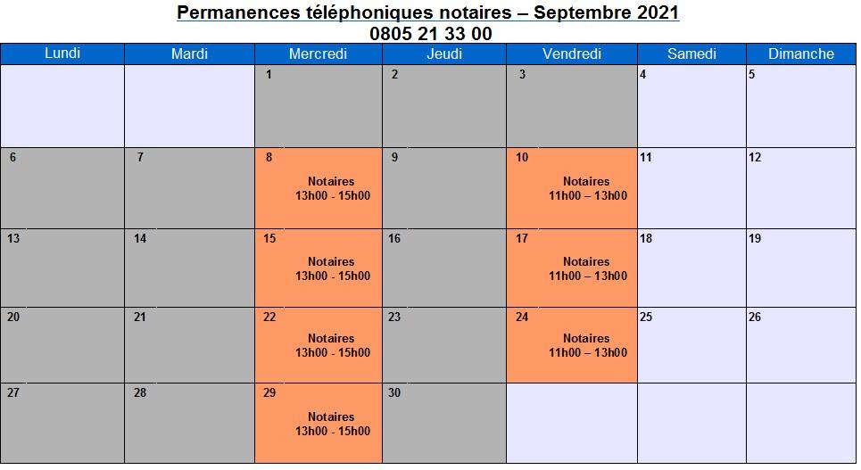 CDAD Gironde - La plateforme téléphonique des notaires de la Gironde se poursuit en septembre !