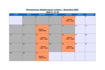 La plateforme téléphonique des notaires de la Gironde se poursuit en Novembre !