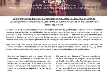 Vous souhaitez devenir délégué du défenseur des droits ?